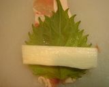 *シャキッとおいしい！長芋の豚しそ巻き*作り方2写真