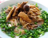ヘルシー♪キノコ＆ねぎたっぷりラーメン作り方3写真