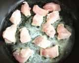鶏とほうれん草のクリームパスタ作り方3写真