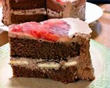苺ゼリー入チョコムースケーキ作り方15写真