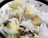 さつまいも 炊き込みご飯作り方4写真
