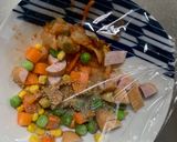 全てレンジキムチソース味オムライス弁当作り方2写真
