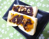 胡桃を乗せた南瓜＋粒あんトースト。作り方6写真