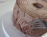 チョコシフォンのブッシュドノエル♪作り方13写真