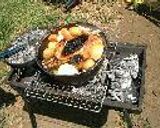 アウトドア!ローストチキン作り方10写真