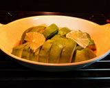 アボカド比内地鶏スープ蒸し　海苔で巻いて作り方5写真