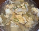 舞茸としめじの卵スープ作り方8写真