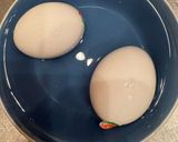 簡単⭐︎明太子釜玉うどん作り方1写真