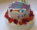 仮面ライダーオーズのキャラチョコケーキ作り方14写真