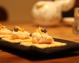 サーモンディップonクラッカー☆作り方1写真