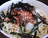 鮭フレークとおろし納豆のスパゲッティー作り方2写真