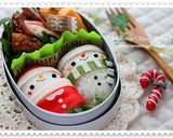 俵おむすびサンタさんクリスマスのお弁当♪作り方4写真