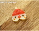 キャラ弁☆ハート型で簡単サンタさん作り方4写真