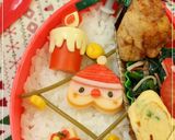 キャラ弁☆ハート型で簡単サンタさん作り方5写真