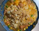 レンジ簡単クリーミー梅ガパオ味炒飯弁当作り方11写真