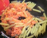 ソーセージのラグーソースパスタ作り方4写真