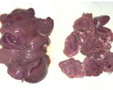 鶏レバーと焼き豆腐の味噌煮作り方1写真