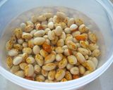 とら豆と冬野菜のトマトシチュー作り方1写真