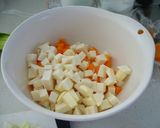 とら豆と冬野菜のトマトシチュー作り方4写真