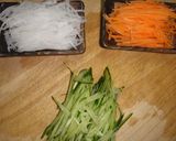 ＊うちの生ハム、野菜巻き＊作り方2写真
