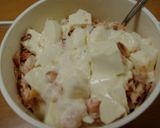 豆腐と鮭のとろろ蒸し作り方3写真