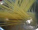 ちりめんと水菜のパスタ！作り方1写真