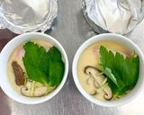 フライパンで雪中椎茸の茶碗蒸し作り方7写真