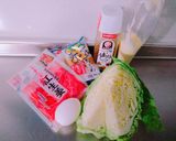 ＊キャベツと竹輪の紅生姜ソース炒め＊作り方1写真