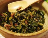 切・炒★ご飯にあう～！大根菜の味噌炒め作り方7写真