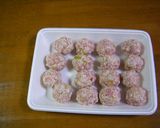 豚小間で作る肉団子の甘酢あんかけ作り方4写真