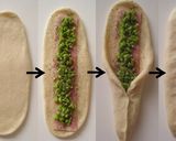 手ごねでモチっと♡ 枝豆ベーコンエピ作り方6写真