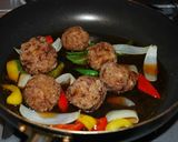 簡単☆肉団子の甘酢（大葉入り）作り方7写真