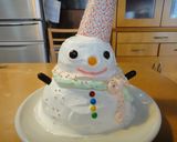 メリークリスマス☆雪だるまケーキ作り方10写真