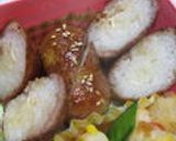 さっぱり甘辛♡大葉チーズの肉巻きおにぎり作り方5写真