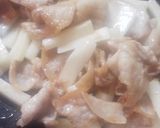 豚バラ肉と長いものチーズ味噌炒め作り方3写真