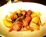 キャベツも美味！オリーブと鶏肉のワイン煮作り方5写真