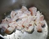 免疫力アップ！舞茸とむね肉のお味噌汁作り方2写真