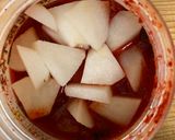梨キムチ カクテキ風 剥いて混ぜるだけ作り方1写真