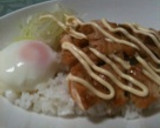 温玉照りマヨ丼★鶏照り焼きでカフェ風♪作り方5写真