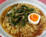 葉っぱも一緒に♪大根たっぷり醤油ラーメン作り方7写真