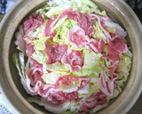 干し椎茸だしで～白菜と豚肉の重ね蒸し作り方2写真