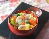お正月のお残り食材でちらし寿司・山中漆器作り方3写真