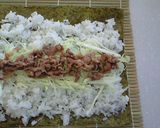 豚のしょうが焼きＤｅ巻き寿司作り方6写真