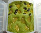 ＊ルクエdeおせちの後に。抹茶栗蒸しパン作り方4写真
