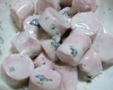 魚肉ソーセージの磯辺揚げ作り方1写真