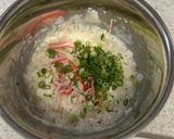 カニカマとごろごろ長芋のお焼き作り方4写真