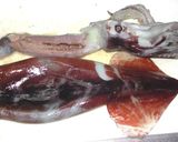イカのわた入りのミンチ詰め筒煮作り方1写真