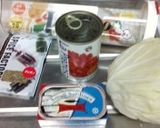 きゃべつとアンチョビのトマトソースパスタ作り方1写真