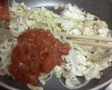 きゃべつとアンチョビのトマトソースパスタ作り方6写真