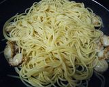 生ハムとホタテの和風パスタ作り方2写真